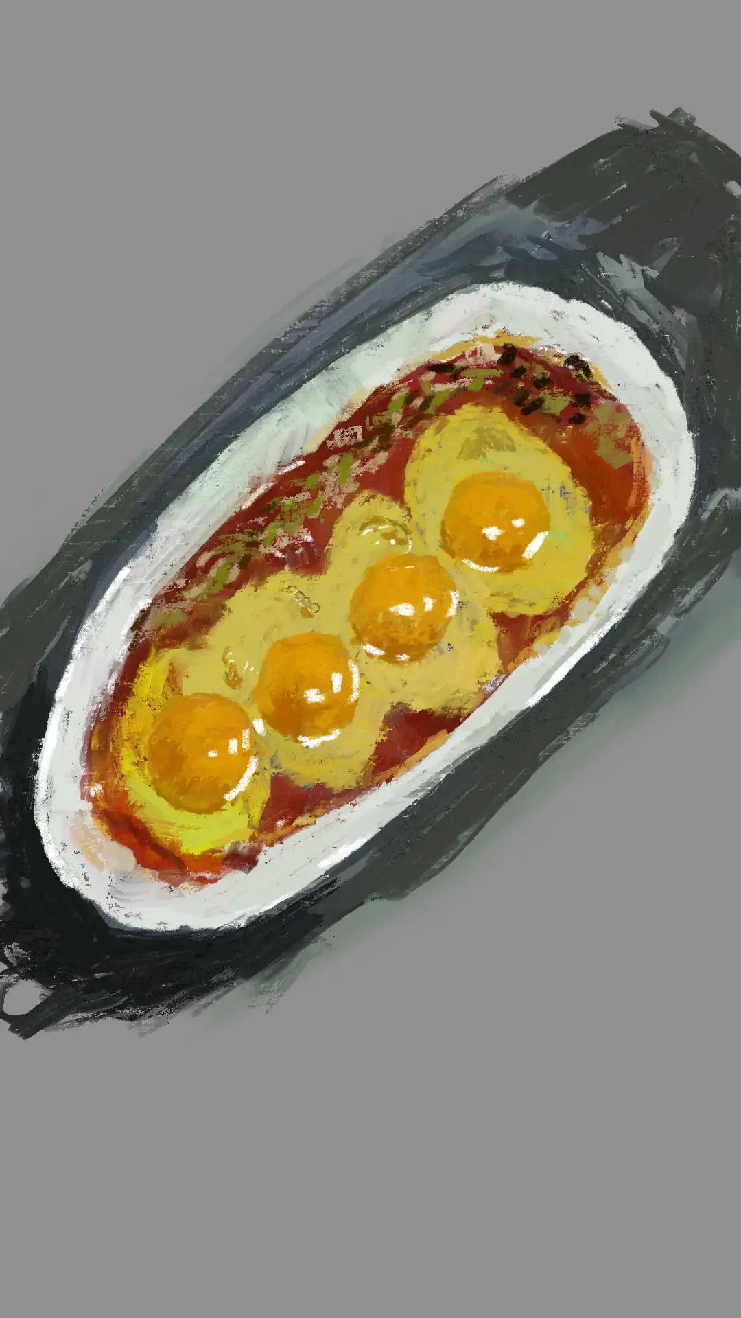 Eggs in a Plate
